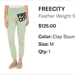 Green Free City Sweatpants